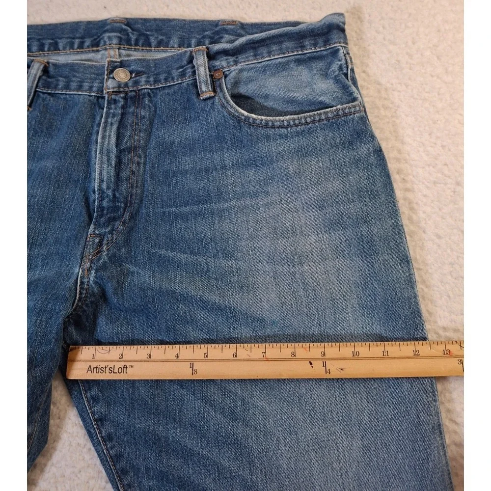 Polo Ralph Lauren Classic 867 Jeans Mens 38x32* (Fits 38x30) Blue Denim Straight